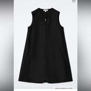 WORN ONCE- COS- SCUBA-JERSEY ZIP-UP MINI DRESS